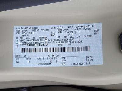 2025 Ford Ranger Lariat