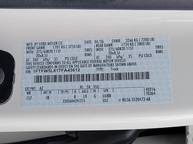 2026 Ford F-150 Lariat