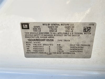 2017 Chevrolet Silverado 1500 1LT