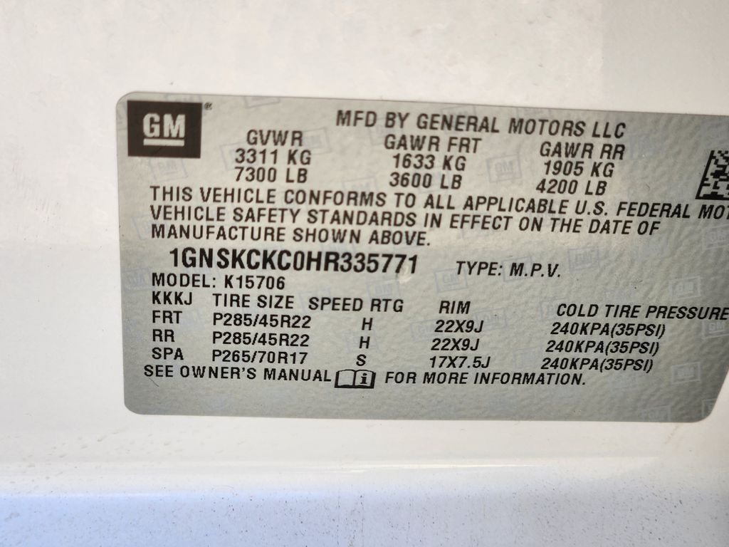 2017 Chevrolet Tahoe Premier