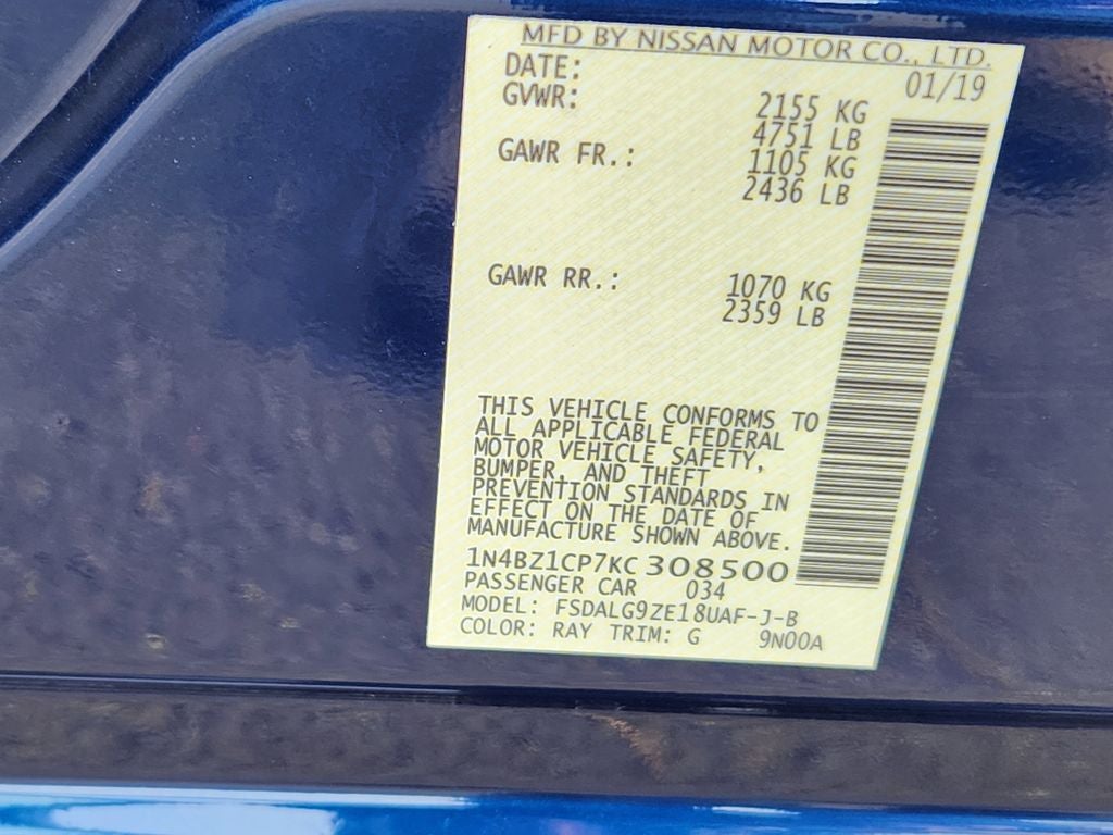 2019 Nissan LEAF SL PLUS