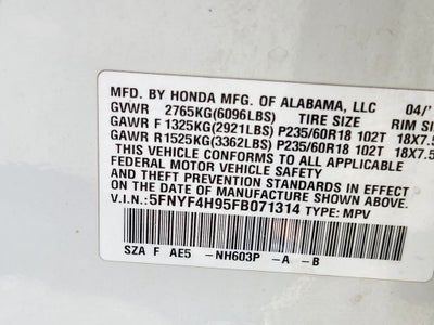 2015 Honda Pilot Touring