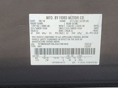 2018 Ford Explorer Limited