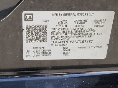 2022 Chevrolet Silverado 2500HD LTZ