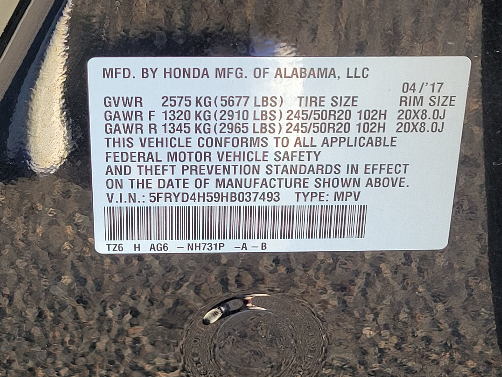 2017 Acura MDX 3.5L SH-AWD w/Technology Package