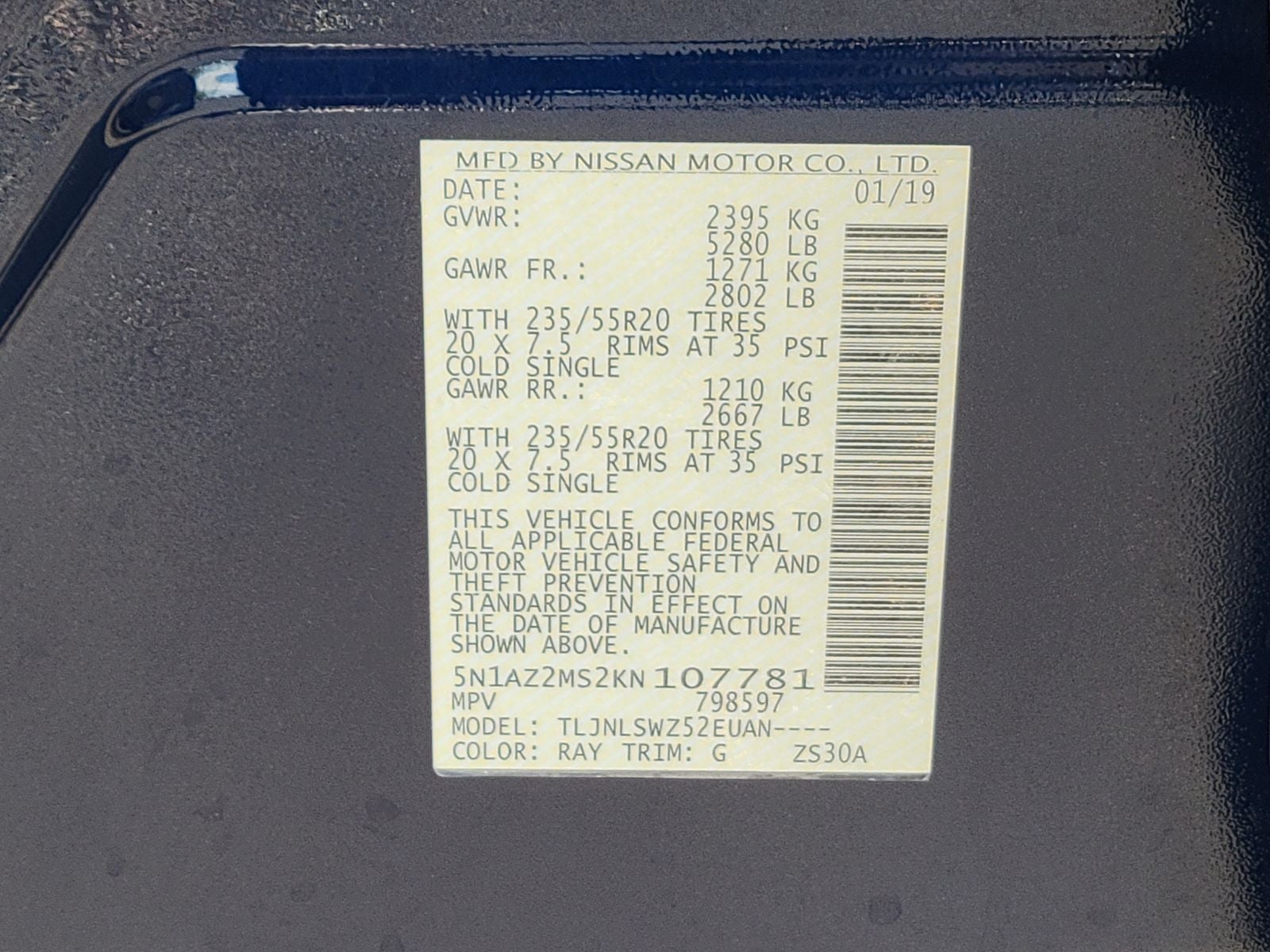 2019 Nissan Murano Platinum