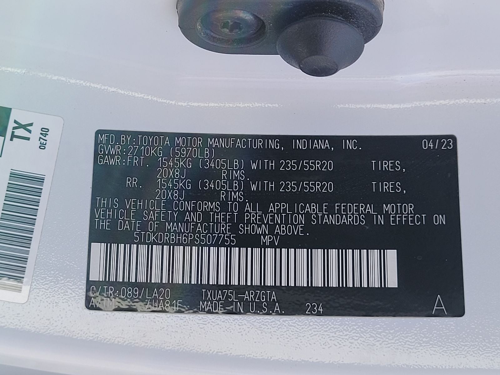 2023 Toyota Highlander Platinum