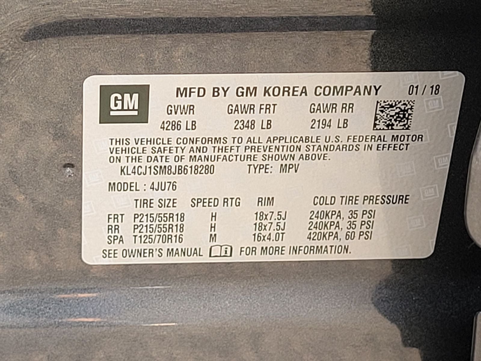 2018 Buick Encore Sport Touring