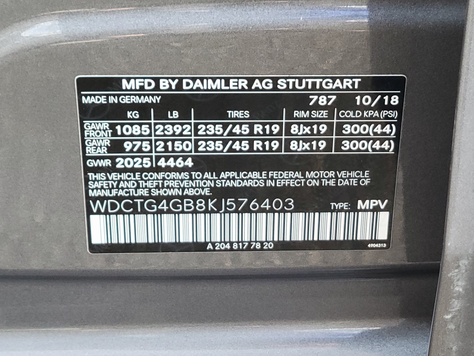 2019 Mercedes-Benz GLA GLA 250 4MATIC®