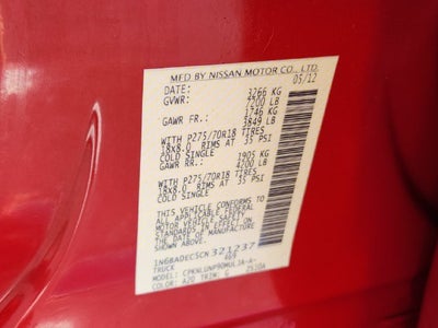 2012 Nissan Titan PRO-4X