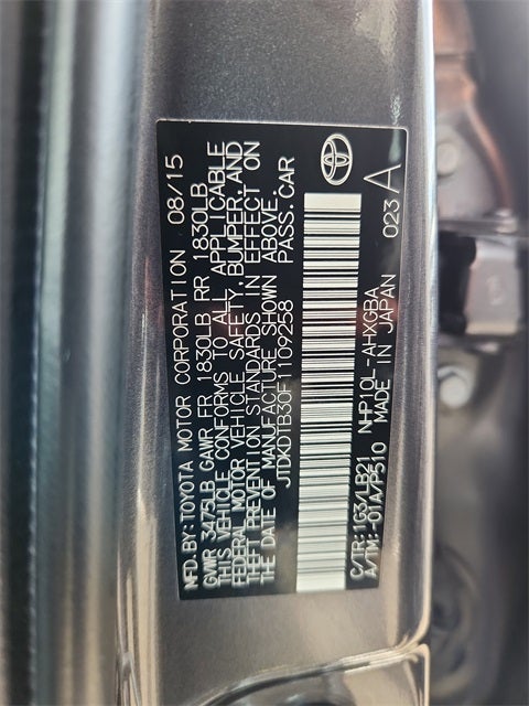 2015 Toyota Prius c Four