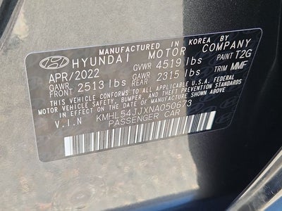 2022 Hyundai Sonata Hybrid Limited