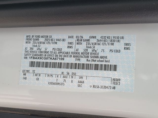 2026 Ford Transit-350 XLT 15 Passenger