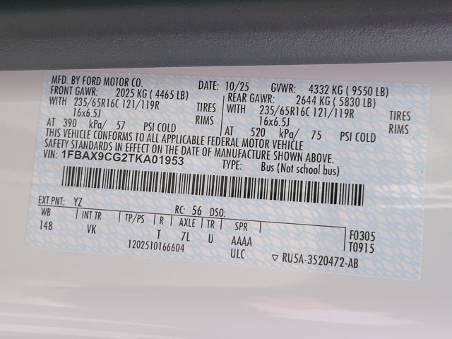 2026 Ford Transit-350 XL