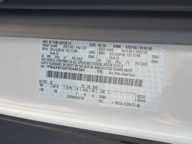 2026 Ford Transit-350 XL 15 Passenger