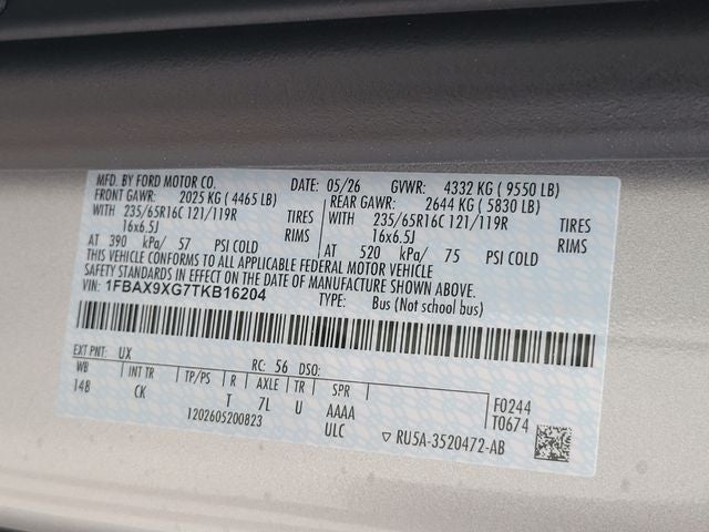 2026 Ford Transit-350 XLT