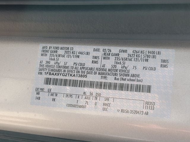 2026 Ford Transit-350 XL 12 Passenger