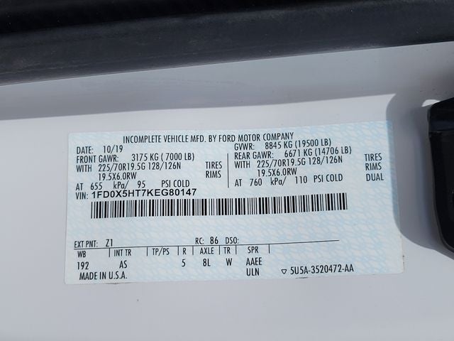 2019 Ford F-550SD XL DRW