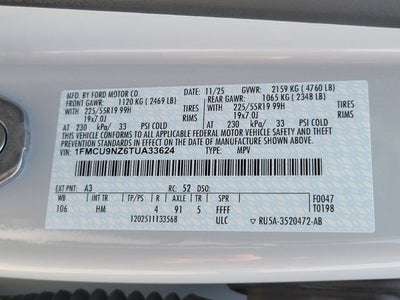 2026 Ford Escape Hybrid ST-Line Select