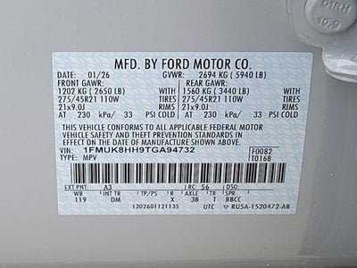 2026 Ford Explorer Platinum