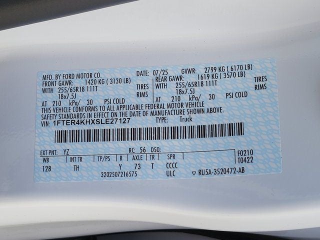 2025 Ford Ranger Lariat