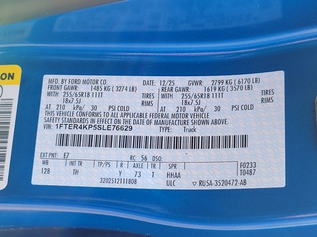 2025 Ford Ranger Lariat