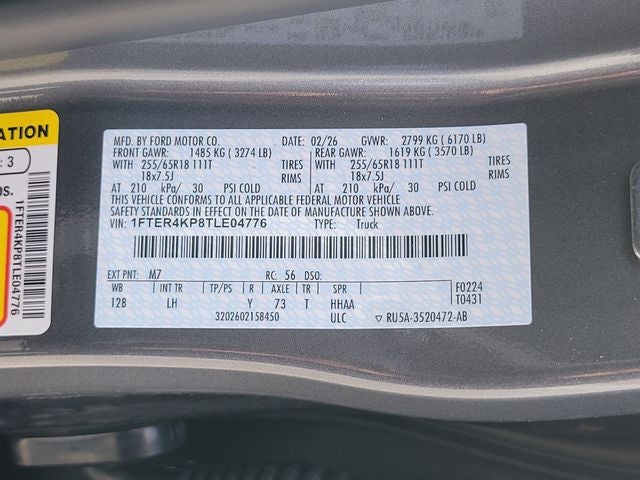 2026 Ford Ranger Lariat