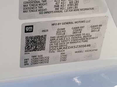 2025 Chevrolet Silverado 1500 WT