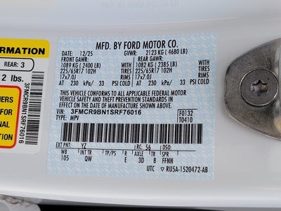 2025 Ford Bronco Sport Big Bend