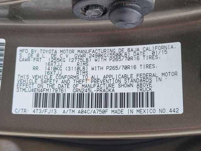 2015 Toyota Tacoma Base