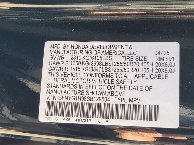 2025 Honda Pilot Black Edition
