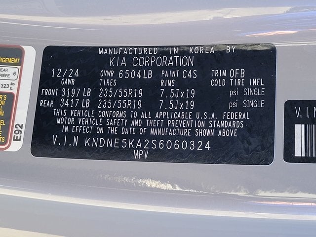 2025 Kia Carnival Hybrid SX