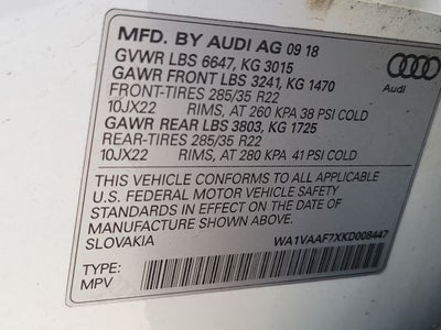 2019 Audi Q7 55 Prestige quattro