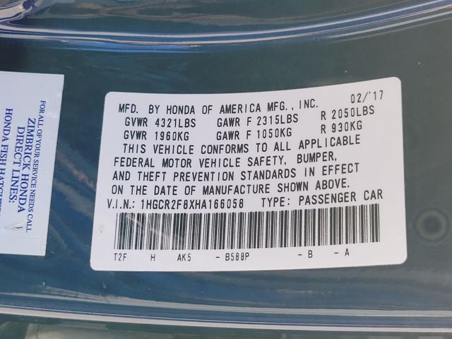 2017 Honda Accord EX-L