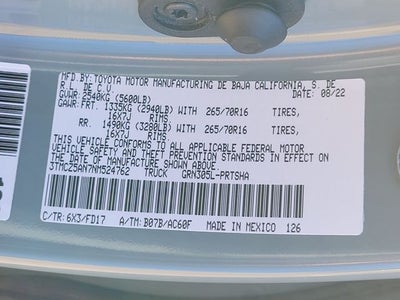 2022 Toyota Tacoma TRD Off-Road V6