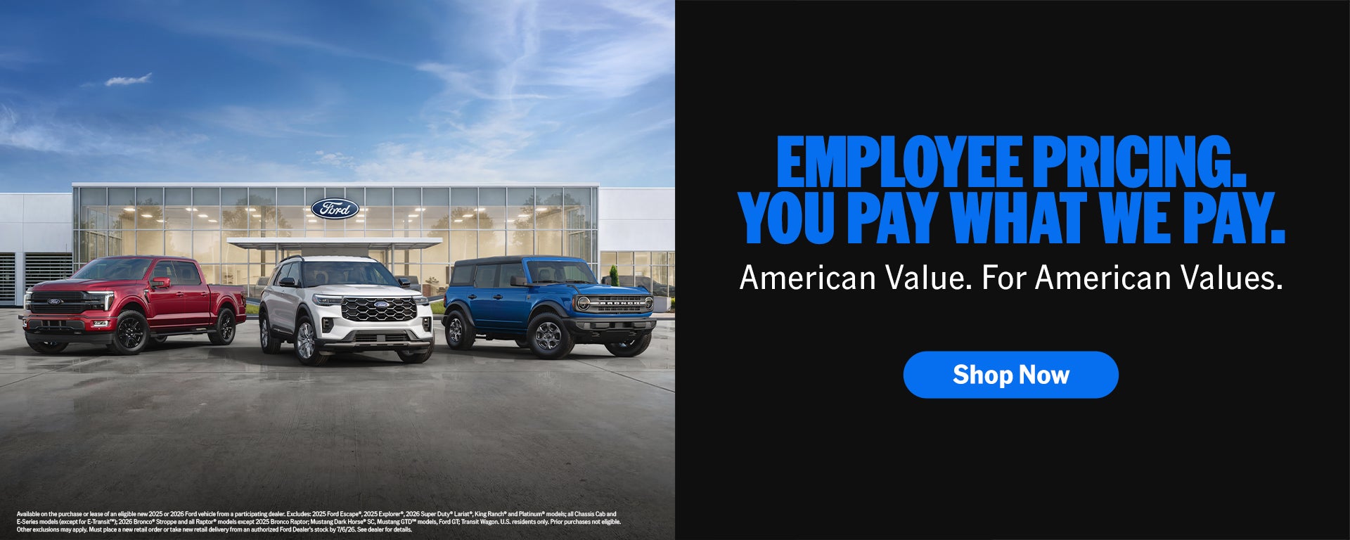 Employee pricing